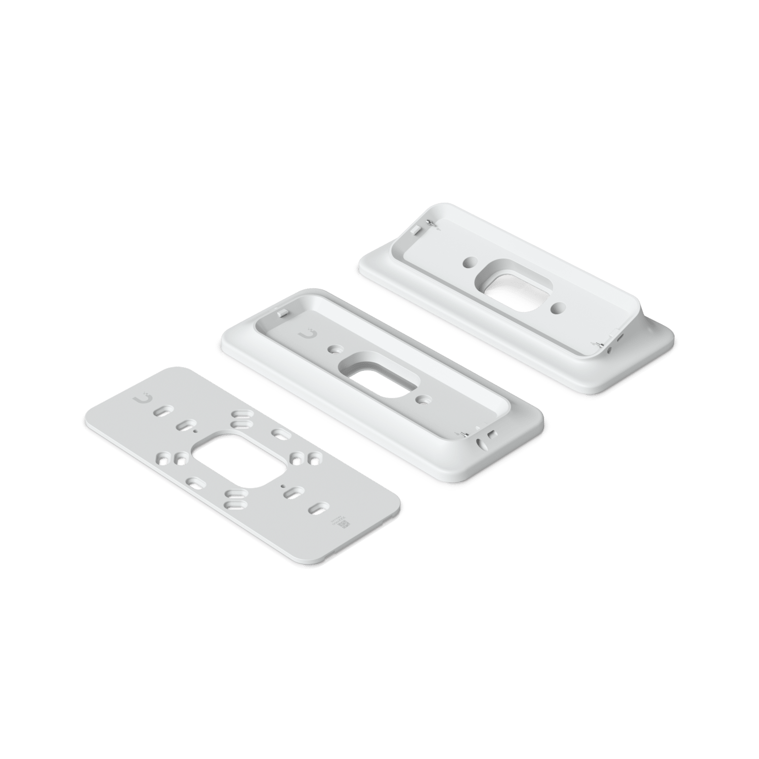 Ubiquiti G4 Doorbell Pro PoE Gang Box Mount, White,Secure, Flat/ 25° Angled Wedge Angled Mounting Plate, Compatible NHU-UVC-G4-DBELL-POE