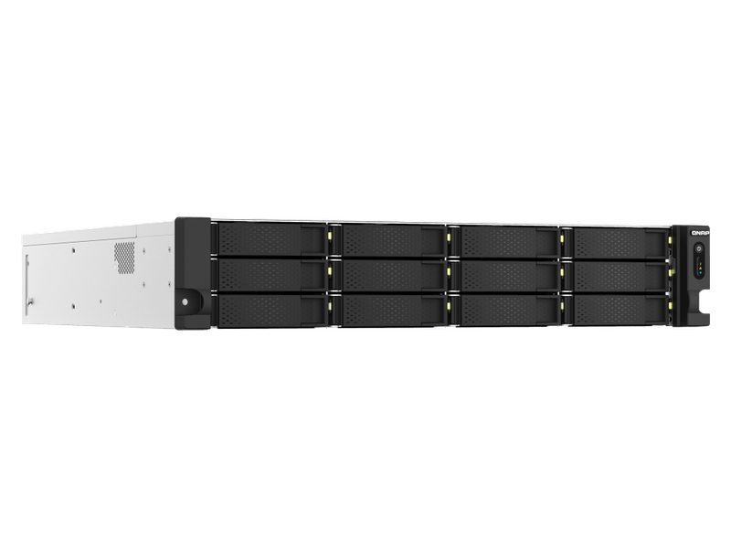 QNAP TS-h1887XU-RP-E2336-32G18-Bay 2U rackmount NAS Intel Xeon E-2336 6 cores/12 threads 2.9 GHz processor boost up to 4.8 GHz 32 GB ECC DDR4 3 Yrs WTY