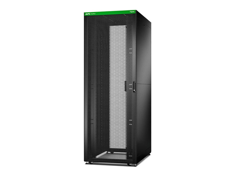 Easy Rack ER8822, 48U, Black, With Roof, Castors, Feet, 4 Brackets, and Side Panels, No Bottom