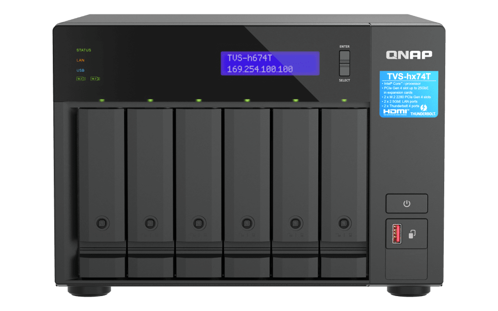 QNAP TVS-h674T-i5-32G 6-bay QuTS hero NAS