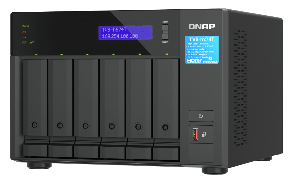 QNAP TVS-h674T-i5-32G 6-bay QuTS hero NAS