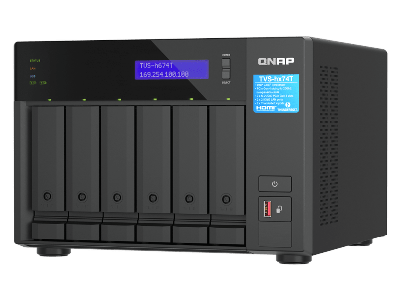 QNAP TVS-h674T-i5-32G 6-bay QuTS hero NAS