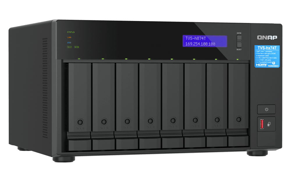 QNAP TVS-h874T-i9-64G 8-bay QuTS hero NAS