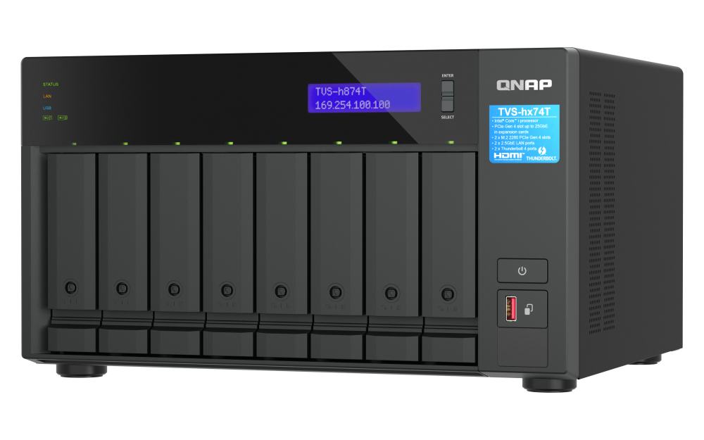 QNAP TVS-h874T-i9-64G 8-bay QuTS hero NAS