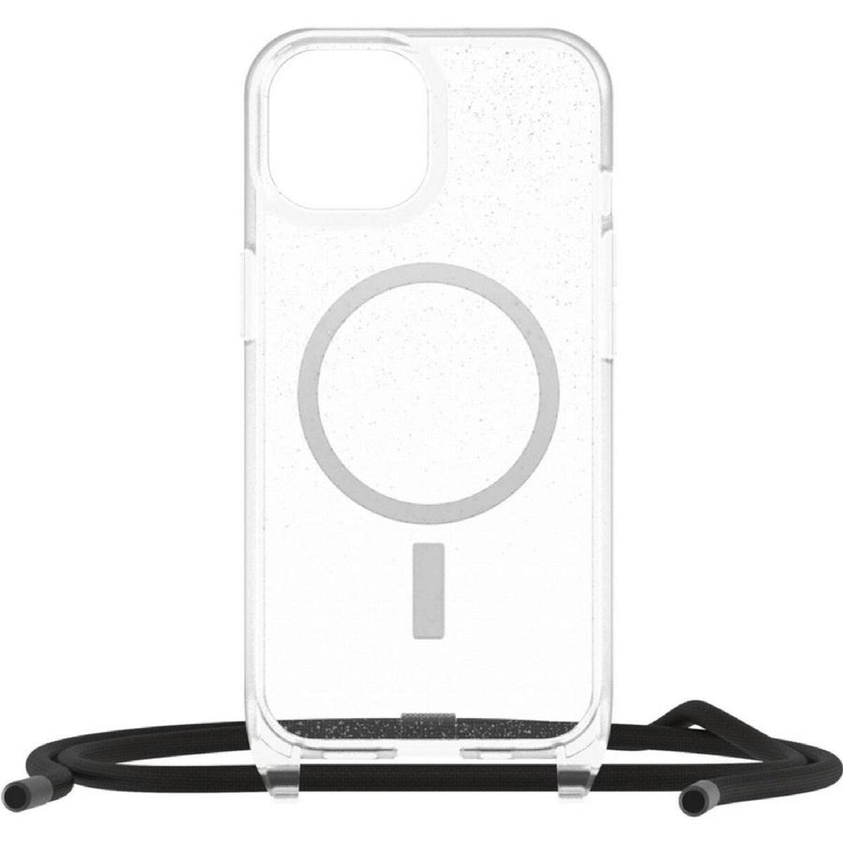 OtterBox React Necklace MagSafe Apple iPhone 15 6.1' Case Stardust Clear Glitter