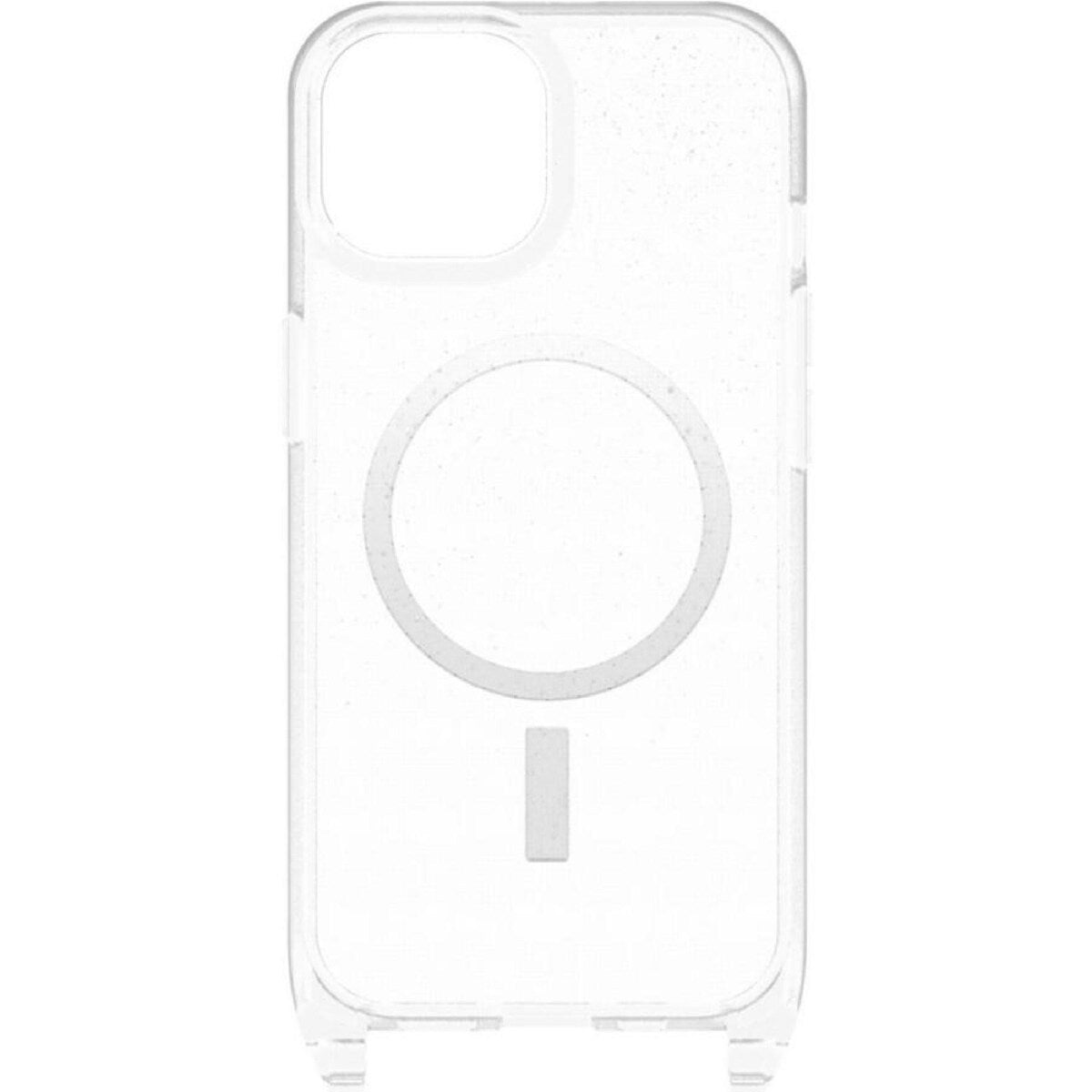 OtterBox React Necklace MagSafe Apple iPhone 15 6.1' Case Stardust Clear Glitter