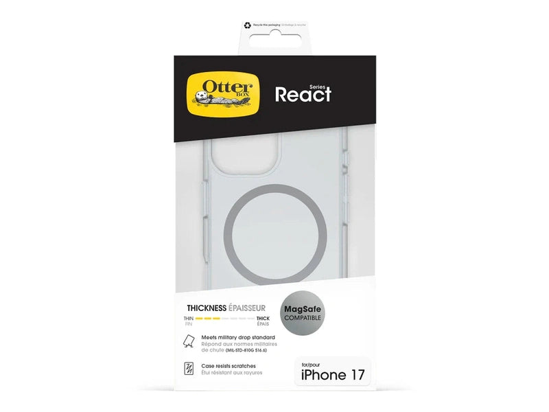 OtterBox React MagSafe Apple iPhone 17 6.3' Case Clear