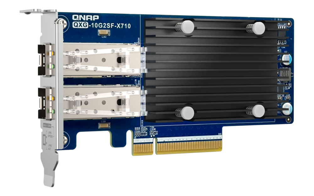 QNAP Dual-port 10 GbE network expansion card