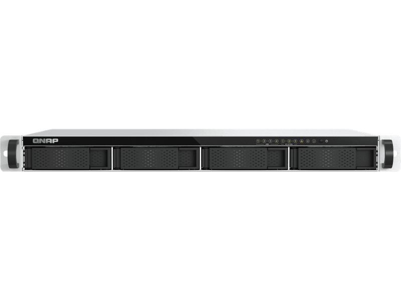 QNAP TS-h765eU-8G 4-Bay 3.5" SATA + 3x E1.S/PCIe M.2 2280 1U short depth rackmount NAS