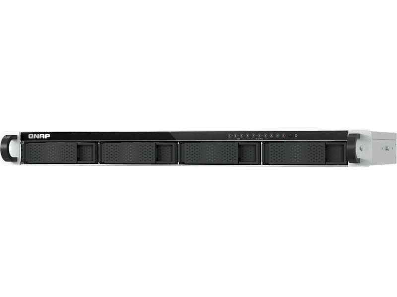 QNAP TS-h765eU-8G 4-Bay 3.5" SATA + 3x E1.S/PCIe M.2 2280 1U short depth rackmount NAS
