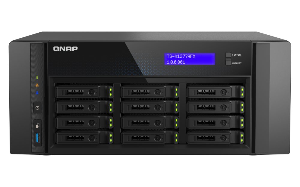 QNAP TS-h1277AFX-R7-32G AMD Ryzen 7000 series 32 GB DDR4 memory 1x 32GB redundant power 3 Yrs