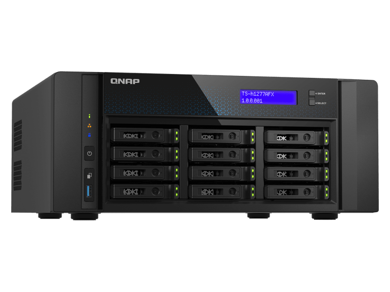 QNAP TS-h1277AFX-R7-32G AMD Ryzen 7000 series 32 GB DDR4 memory 1x 32GB redundant power 3 Yrs
