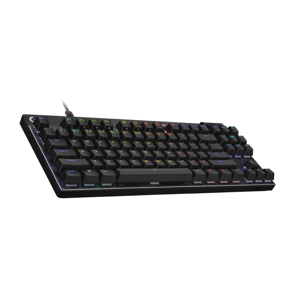 Logitech G PRO X TKL RAPID RGB Wired Mechanical Gaming Keyboard with Magnetic Analog Switches - Black 920-013234