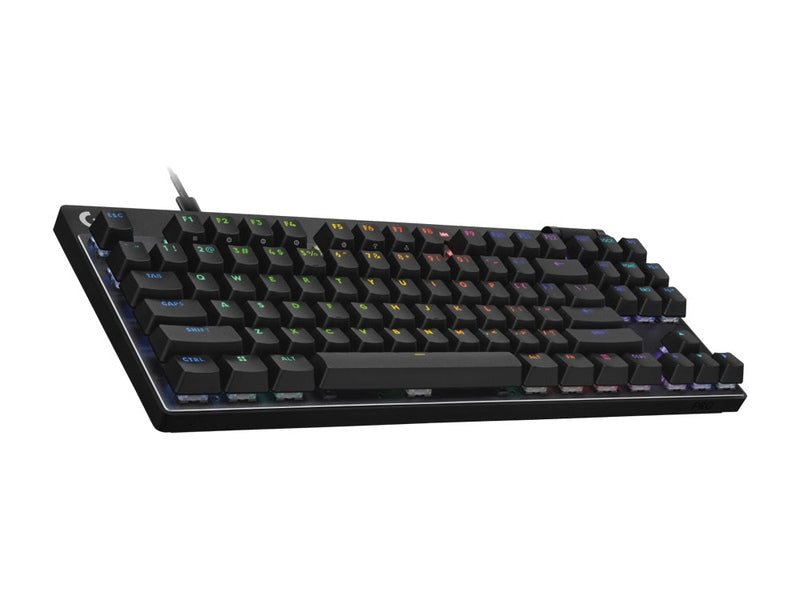 Logitech G PRO X TKL RAPID RGB Wired Mechanical Gaming Keyboard with Magnetic Analog Switches - Black 920-013234