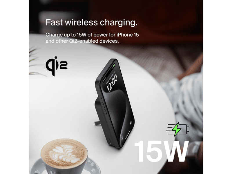 Belkin BoostCharge Pro 8K Qi2 Magnetic Power Bank with 15W - BPD007BTBK