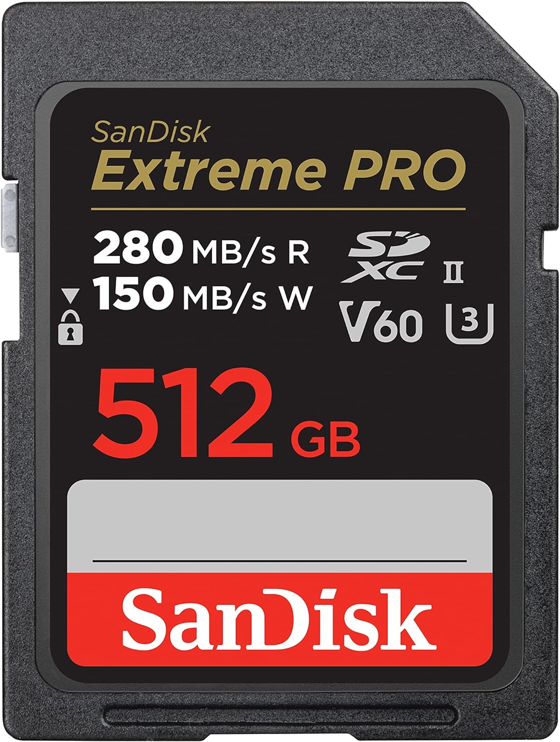 SanDisk Extreme Pro SDXC 512GB V60 U3 C10 UHS-II