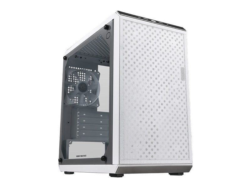 Cooler Master Q300L V2 White, mATX, Tempered Glass Mini Tower, USB 3.2, 2-Year Warranty