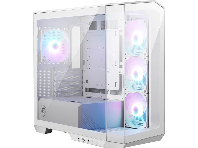 MSI MAG PANO M100R PZ White Micro ATX Case, T/G Panel, No PSU
