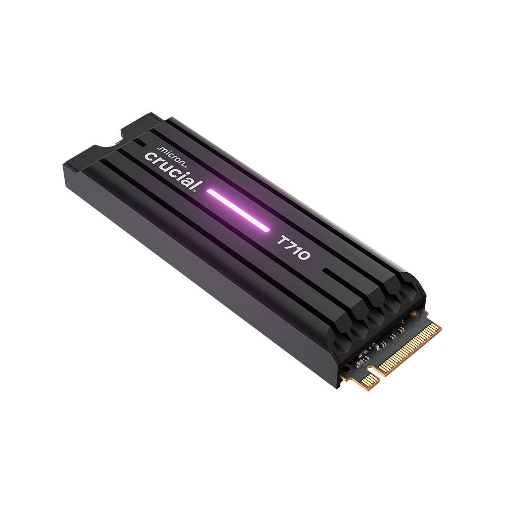 Crucial T710 2TB PCIe Gen5 NVMe 2280 SSD w Heatsink - CT2000T710SSD5