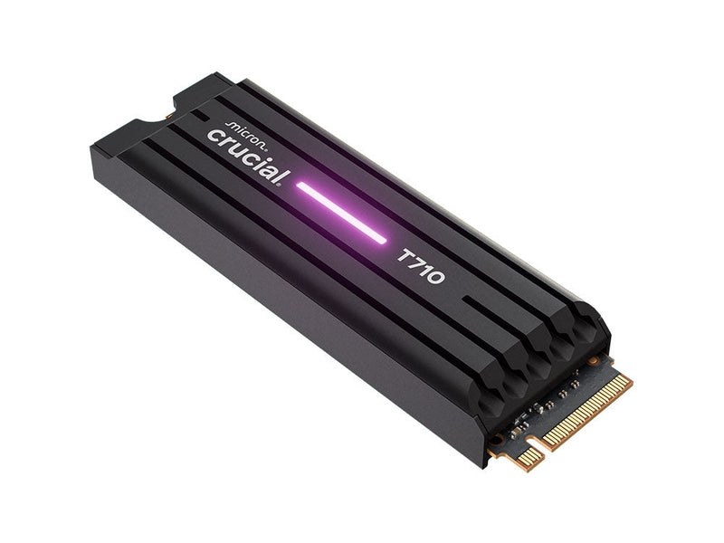 Crucial T710 2TB PCIe Gen5 NVMe 2280 SSD w Heatsink - CT2000T710SSD5