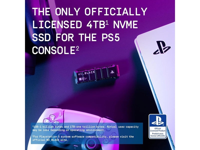 Western Digital WD_BLACK SN850P 4TB NVMe™ SSD for PS5® consoles
