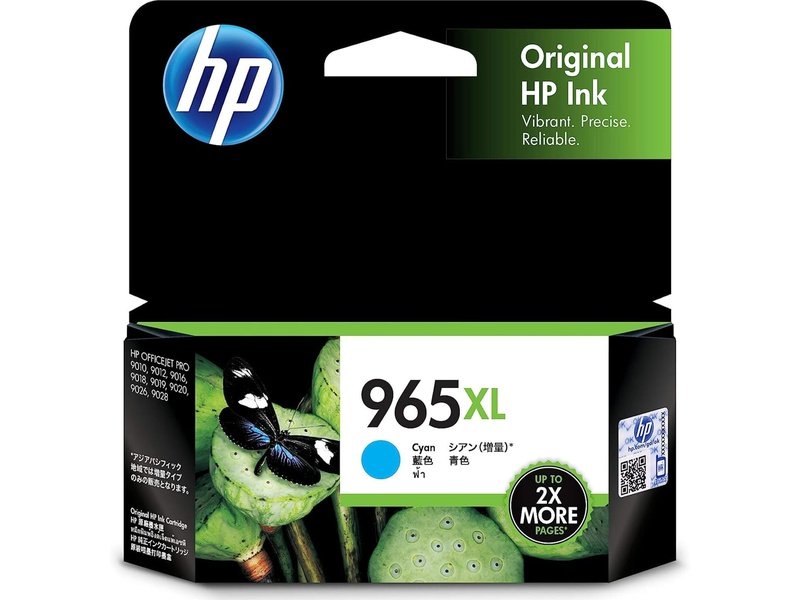 HP 965XL Original High Yield Inkjet Ink Cartridge - Cyan Pack - 1600 Pages