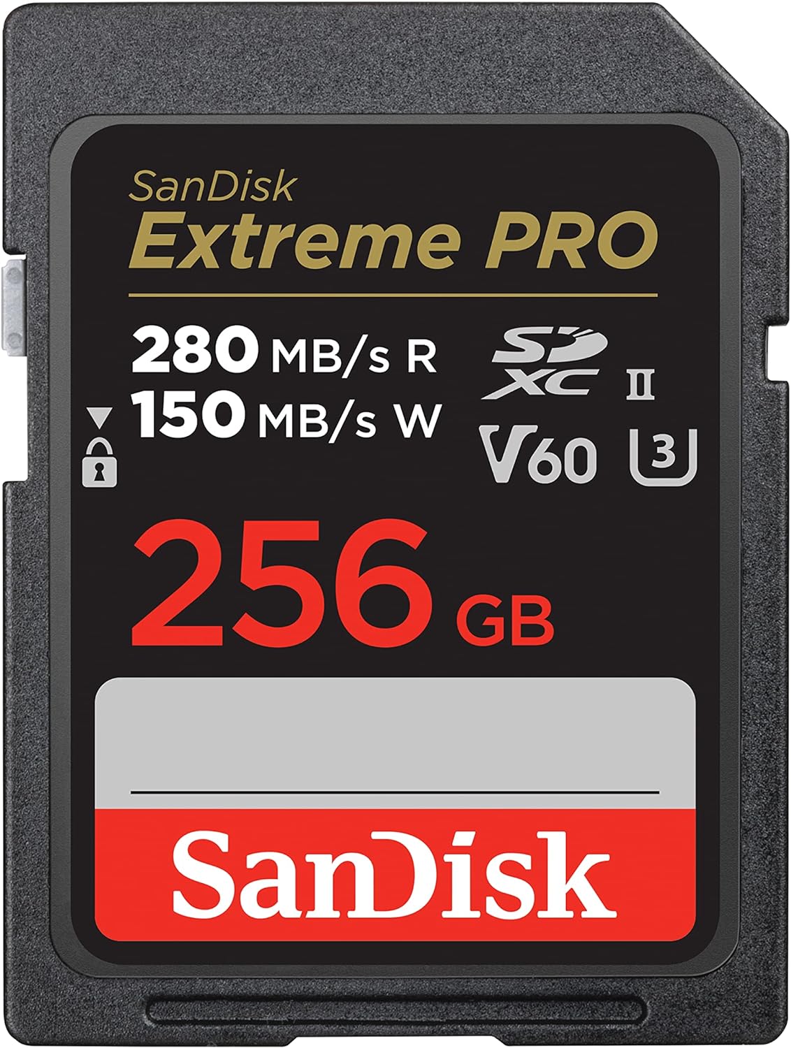 SanDisk 256GB Extreme Pro SDXC V60 U3 C10 UHS-II