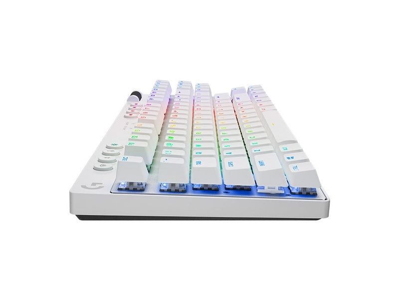 Logitech G Pro X TKL Lightspeed Wireless RGB GX Brown Switch Gaming Keyboard - White