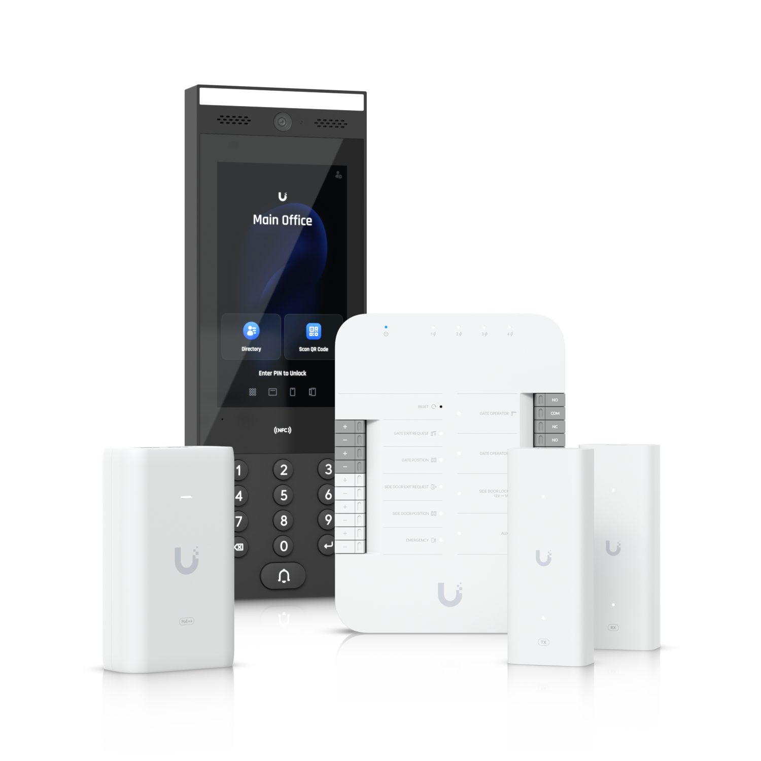 Ubiquiti Gate Access Starter Kit, Control Vehicle Gate by Connect Intercom & Authorize Gate access License Plate Unlock, PoE++, 50V DC, 1A