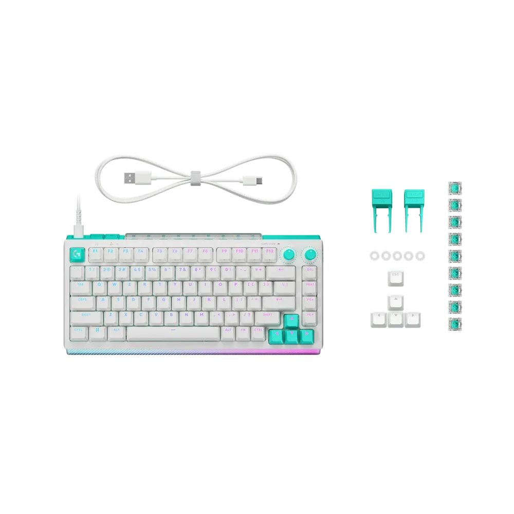 G512 X 75 TMR Analog / Mechanical Gaming Keyboard - White