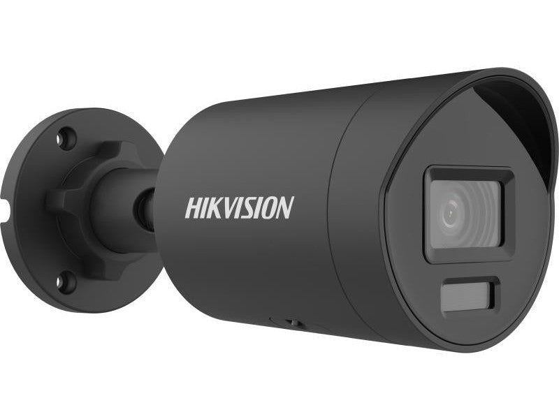 Hikvision Acusense G2H 2CD2066G2H-IU 6MP Black Mini Bullet Camera, Fixed 2.8mm, IR 40M, Mi