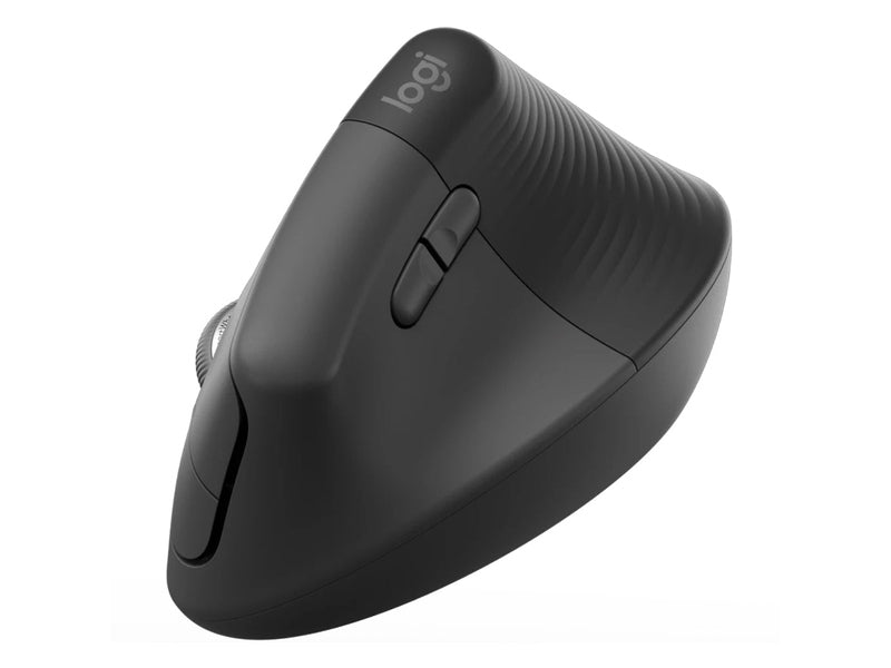 Logitech Lift Vertical Ergonomic Wireless Mouse for Business - Graphite