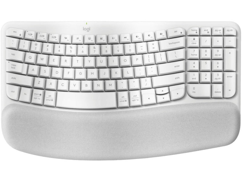 Logitech Wave Keys Wireless Ergonomic Keyboard - Off White