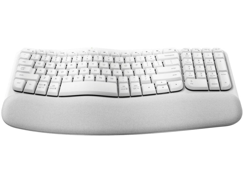 Logitech Wave Keys Wireless Ergonomic Keyboard - Off White