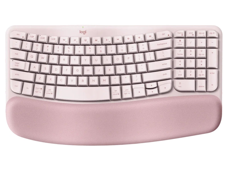 Logitech Wave Keys Wireless Ergonomic Keyboard - Rose