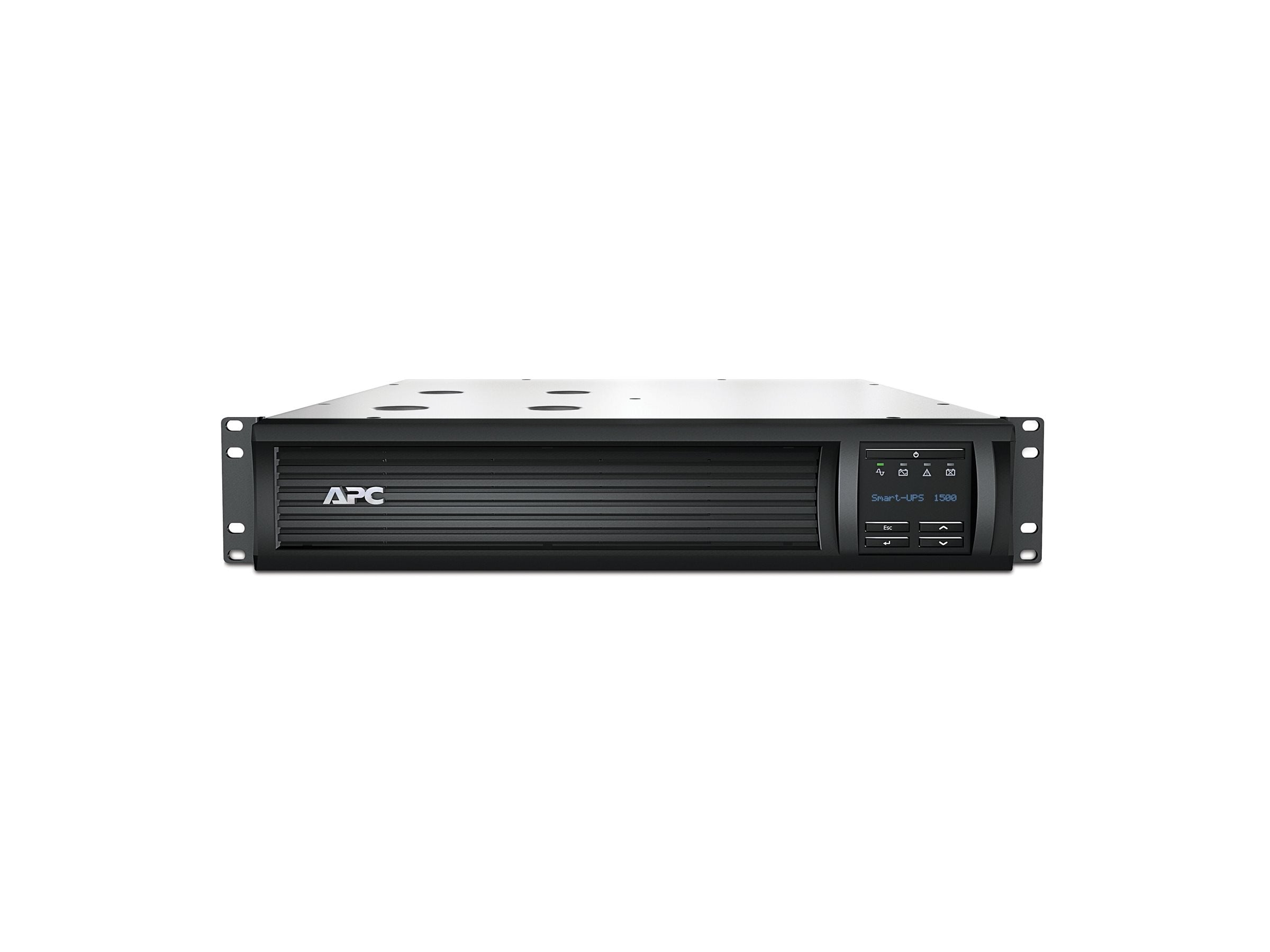 APC SMT1500RMI2UNC Smart-UPS, Line Interactive, 1500VA, Rackmount 2U, 230V, 4x IEC C13 outlets, Network Card, AVR, LCD
