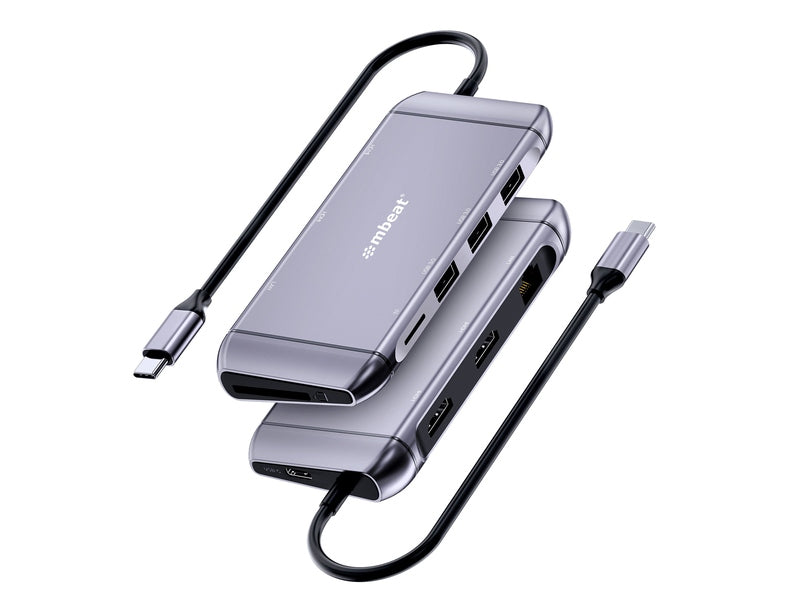 mbeat Elite X11 Dual HDMI USB-C Alt-mode Docking Station, 100W PD