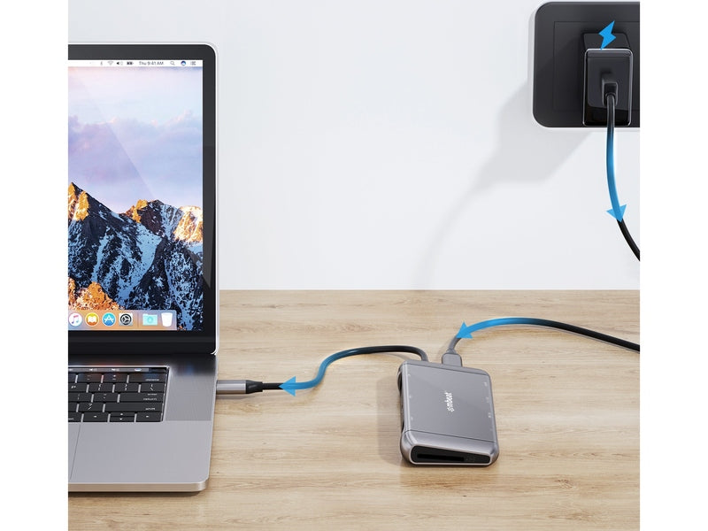 mbeat Elite X11 Dual HDMI USB-C Alt-mode Docking Station, 100W PD