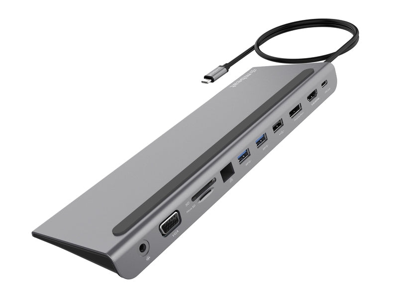 mbeat 11-in-1 Multiport USB-C Dock with HDMI, DisplayPort & VGA
