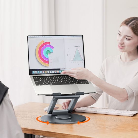 mbeat Stage S9 360 Degrees Rotating Laptop Stand with Telescopic Height Adjustment