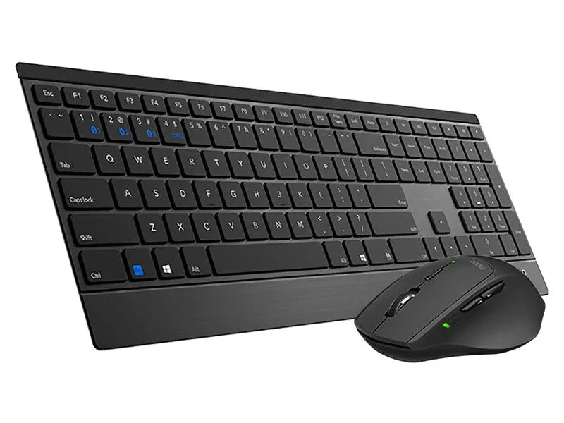 RAPOO 9500M Bluetooth & 2.4G Wireless Keyboard Mouse Combo Black- Multi-Device connection - Adjustable1600DPI 4.5mm Ultra-Slim. 12 Months Battery Life