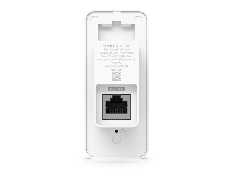 Ubiquiti UA-G3-W G3 Reader, White, Compact Third-generation Access Reader With Apple Touch Pass Support, Power Via POE, Outdoor IP55