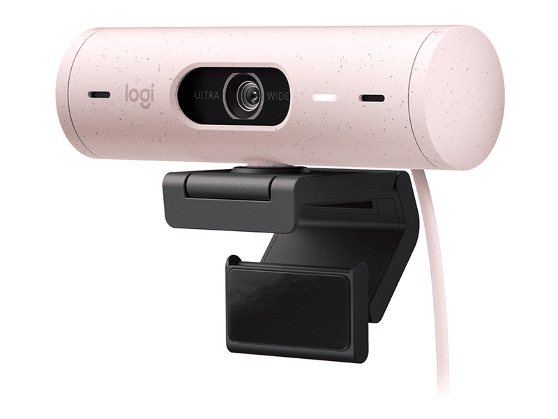 Logitech Brio 500 1080p HDR Webcam with Show Mode - Rose