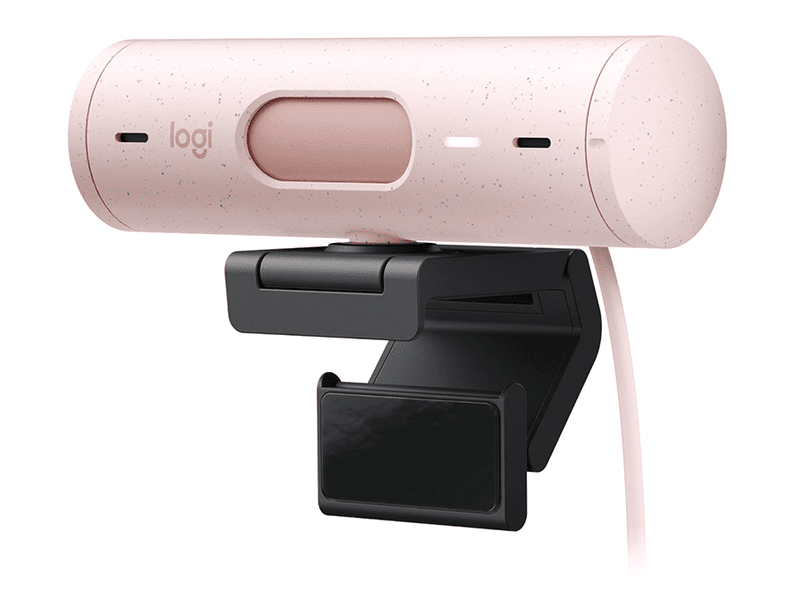Logitech Brio 500 1080p HDR Webcam with Show Mode - Rose