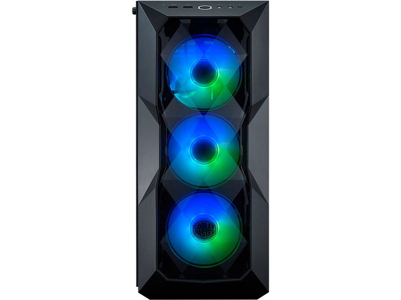 Cooler Master MasterBox TD500 Crystal ARGB, Crystal Clear Front Panel, Crystalline Tempered Glass Design, ATX