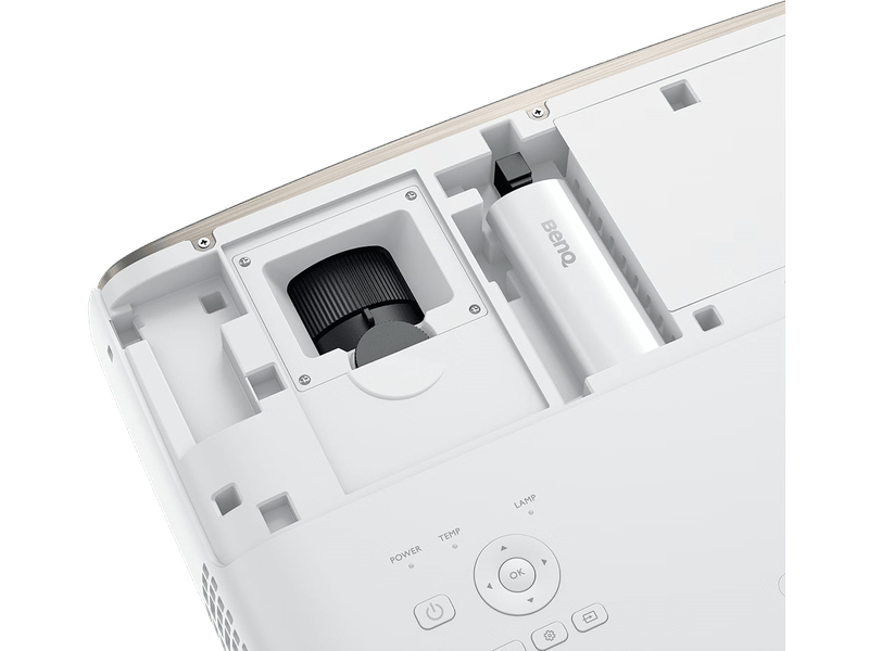 BenQ W2710i 4K UHD, Lamp, DLP, Cinema Projector, 3840x2160 Resolution, 2200 Lumens, 50,000:1 Contrast, 2 Year Warranty, White