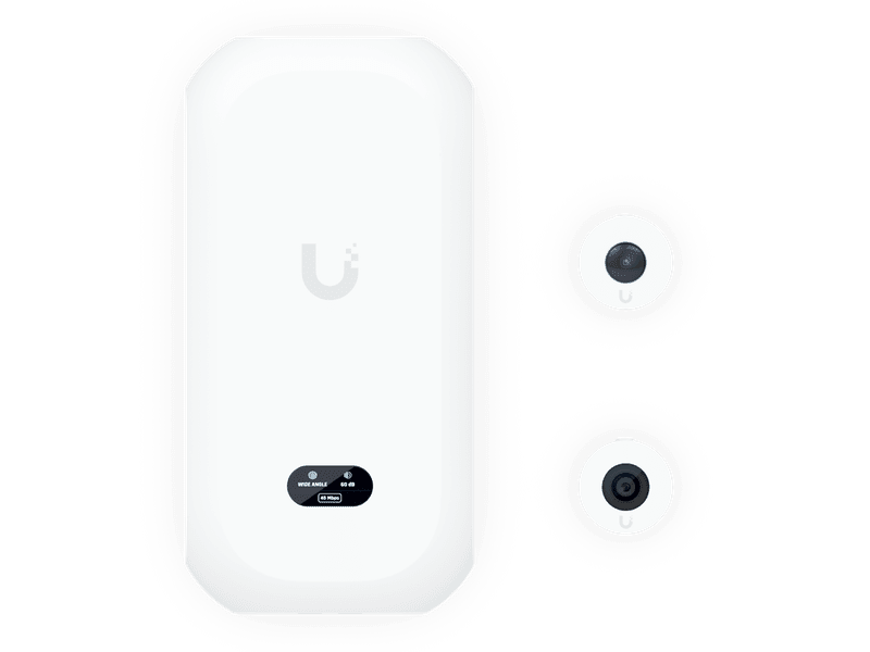 Ubiquiti UVC-AI-THETA Camera 8MP Wide Angle Lens 97.5˚ H , 12MP Fisheye 360˚ Lens, Colour LCM Display For Device Status Monitoring