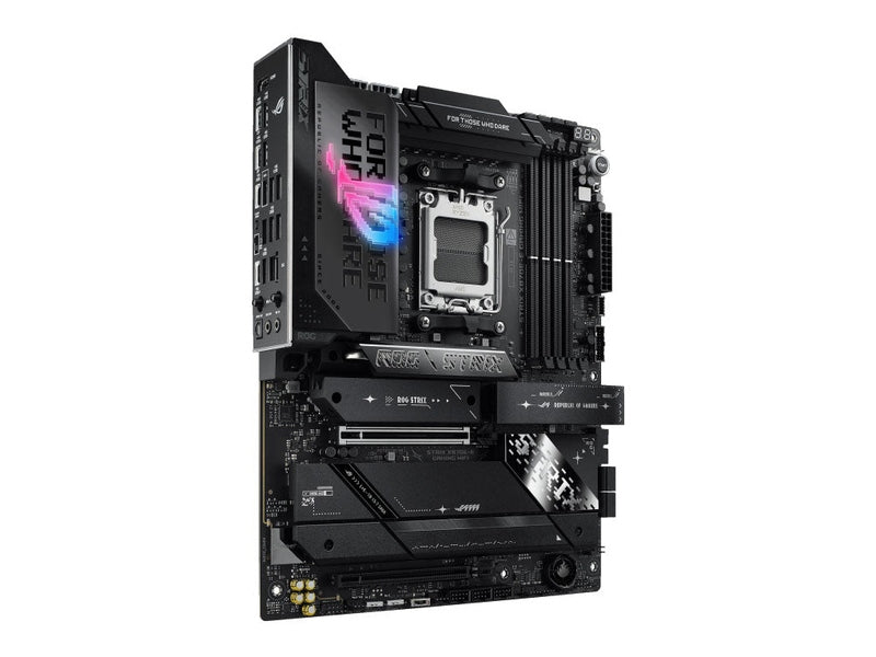 ASUS AMD ROG STRIX X870E-E GAMING WIFI AM5 ATX Motherboard, DDR5 192GB, 1x PCIe 5.0 x16 slot, 5x M.2 slots, 4x SATA, Wi-Fi 7, Realtek 5Gb Ethernet