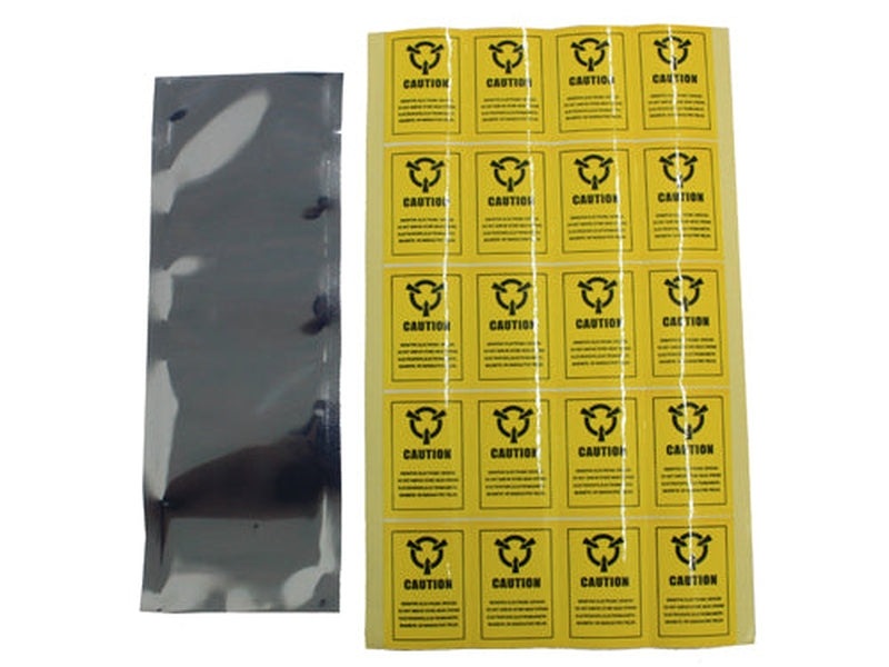 20 pcs Anti-Static Shielding Bags 5.5 x 18 cm with Labels