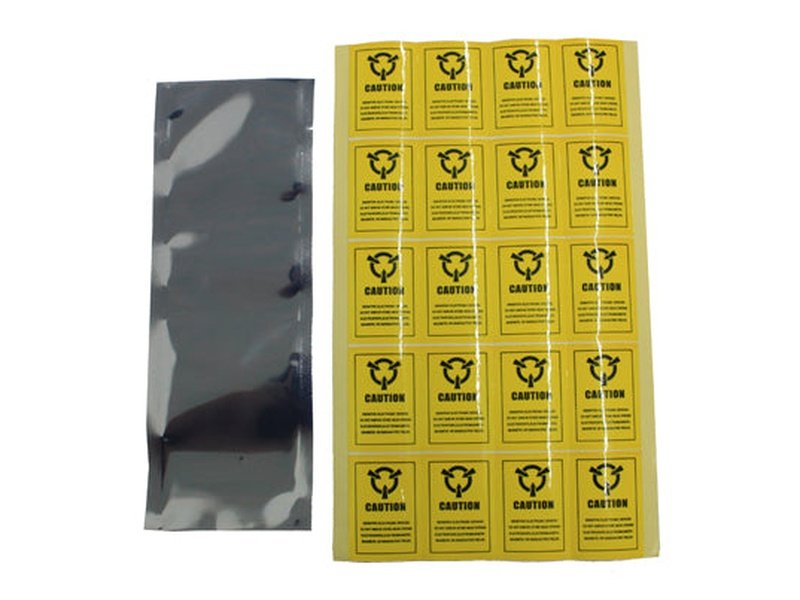 20 pcs Anti-Static Shielding Bags 5.5x18cm with Labels